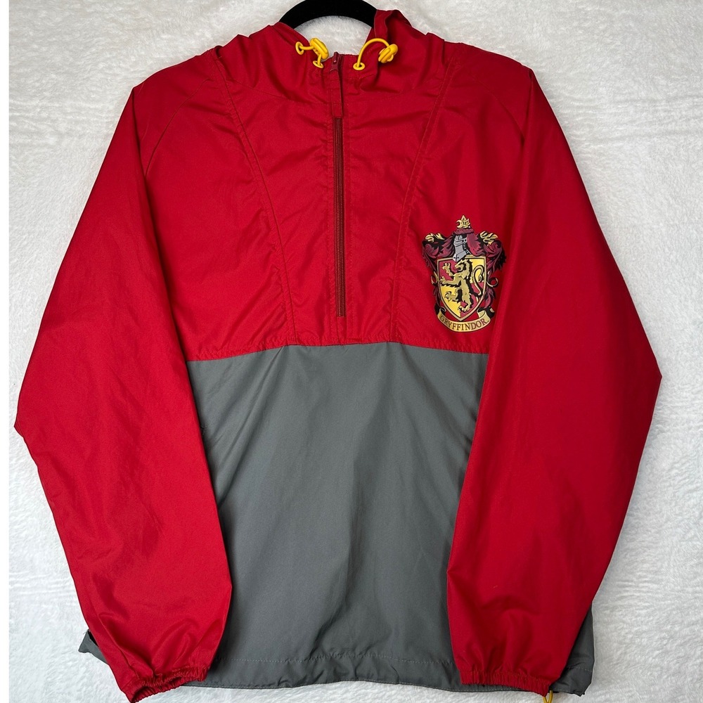 Universal Studios Harry Potter Gryffindor Jacket Unisex XS Red Gray Windbreaker